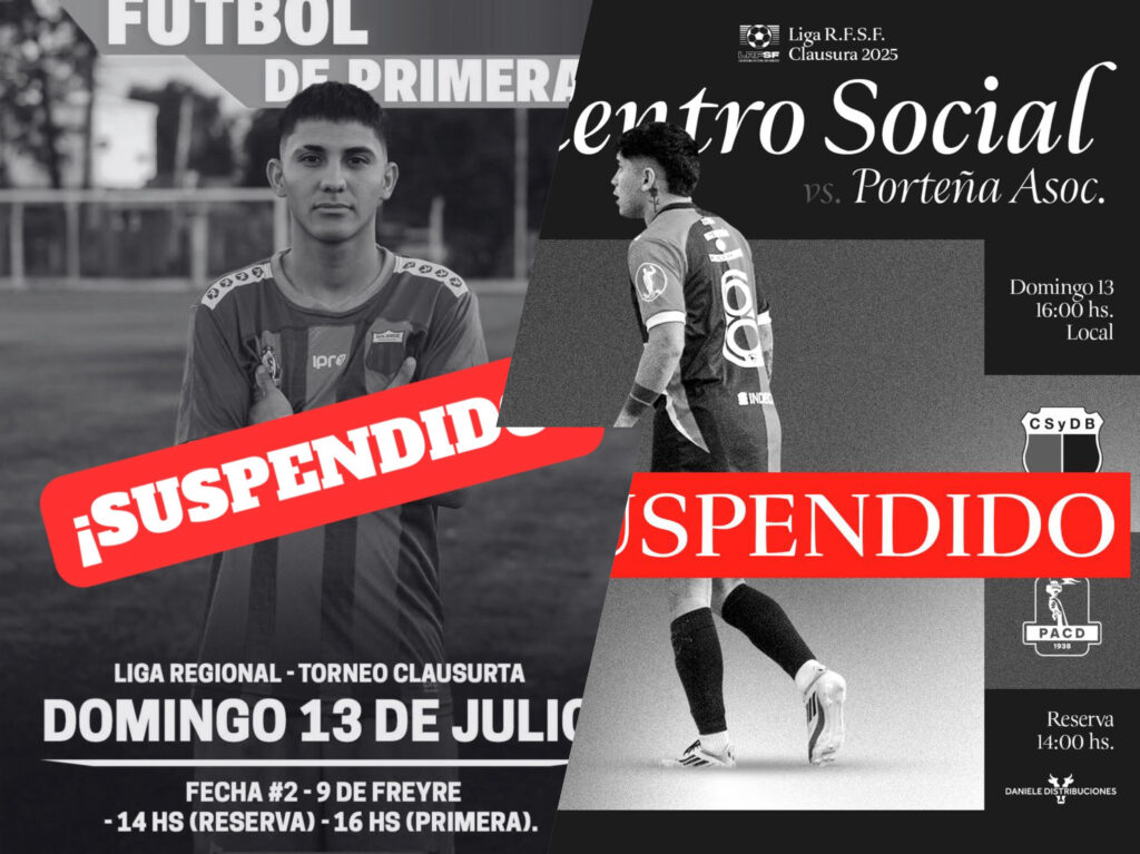 Fecha 2 suspendida. Torneo Clausura, Zona Norte, Liga Regional San Francisco.